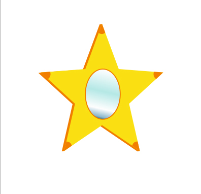 Звезда для декоративно-развивающей панели “Дерево” RG167