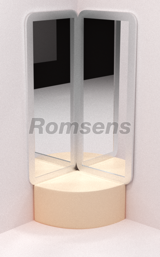 Комплект из двух акриловых зеркал для воздушно - пузырьковой трубки (1700х800 мм) RG014